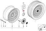 BMW BBS Style 4 5 6 15 Hub Cap Wrench Socket Pembuka Dop Roda Bulat - Image 5