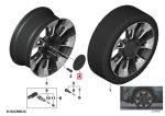 Original BMW G09 XM Dop Roda Hitam untuk Velg Style 923 M - Image 4
