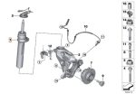 Original MINI Cabrio F57 Shock Absorber Shockbreaker Depan KIRI