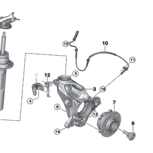 Original MINI Cabrio F57 Shock Absorber Shockbreaker Depan KANAN