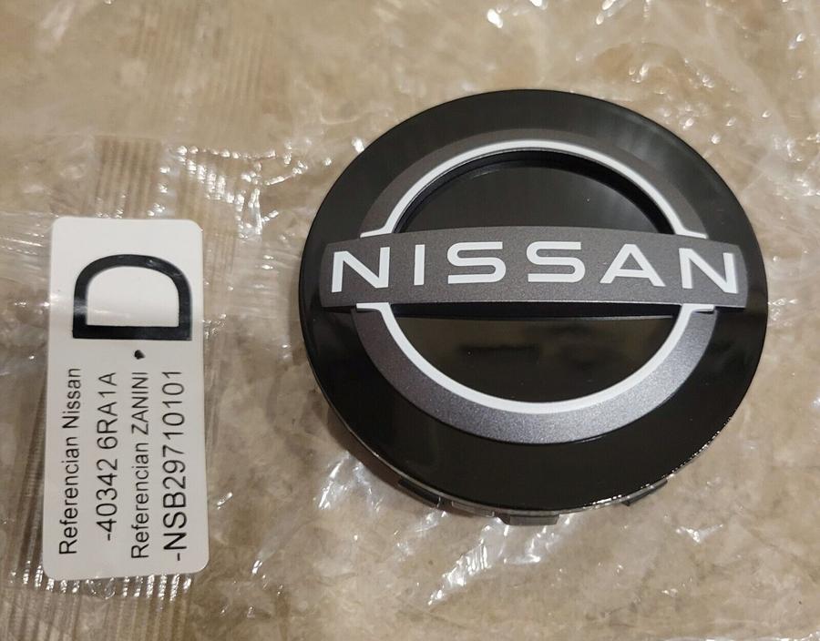 40342-6RA1A_A Original Nissan Wheel Hub Caps Dop Roda Logo Baru 64mm - Gambar 1