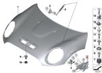 Original MINI F55 F56 Cabrio F57 Hood Hinge Engsel Kap Mesin KANAN