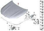 Original BMW F90 M5 Panel Kap Mesin Aluminium Engine Hood 41008071555 - Image 3