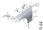 Original BMW G20 G21 Panel Body Fender Depan KANAN - Image 4