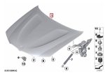 Original BMW F25 X3 F26 X4 Panel Kap Mesin Engine Hood 41617267337 - Image 4