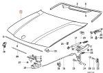 Original BMW E36 Sedan Panel Kap Mesin Engine Hood 41618135343 - Image 6