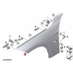 Original BMW E84 X1 Side Panel Body Fender Depan Kiri 41627332423 - Image 5