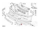 Original BMW E36 Impact Strip Lis Bemper M Tech Depan - KIRI - Image 4
