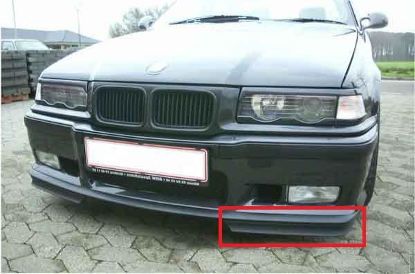 Original BMW E36 M Tech Spoiler Lip Bawah Bemper Depan KIRI