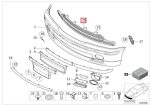 Original BMW E46 M Tech I Gril Bemper Depan 51112492213 - Image 6
