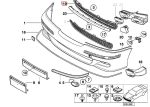 Original BMW E39 540i Style M Tech Grill Bemper Depan 51112495280 - Image 6