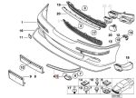 BMW E39 M Sport Cover Frame Fog Light Lampu Kabut KANAN 51112496284 - Gambar 3
