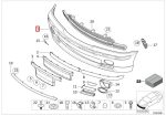 Original BMW E46 M Tech Front Bumper Bemper Depan 51112497156 - Image 6