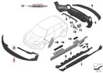 Original MINI R56 LCI R58 JCW GP Front Spoiler Splitter Bemper Depan - Image 5