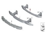 BMW E84 X1 Cross Member Bemper Depan Reinforcement Bracket 51112990187