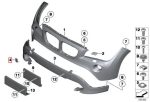 Original BMW E84 X1 Tow Eye Cover Tutup Mata Derek Bemper Depan - Image 3