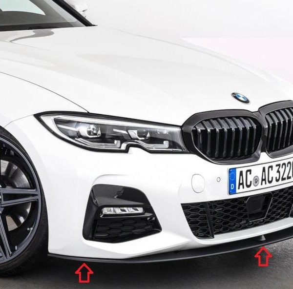 Original AC Schnitzer BMW G20 G21 M Front Splitter Spoiler Lip Bawah