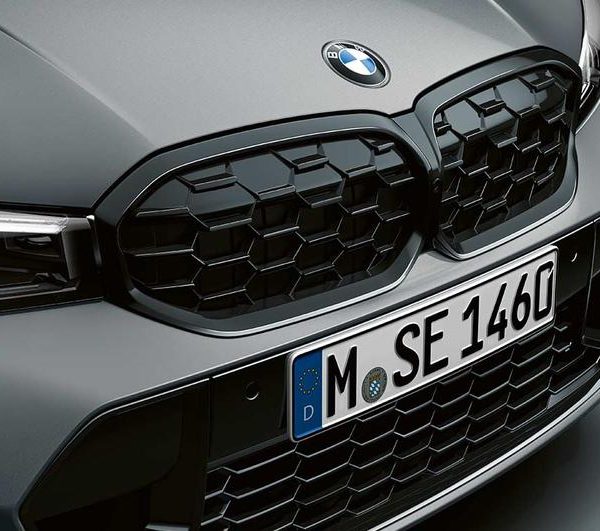 BMW G20 G21 M340i LCI Mesh Style Kidney Grill Shadowline Gloss Black