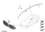 BMW G20 G21 M340i LCI Mesh Style Kidney Grill Shadowline Gloss Black - Image 6
