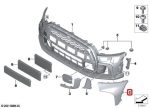 Original MINI F55 F56 F57 LCI JCW Trim Panel Bemper Depan KANAN