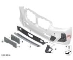 Original BMW G01 X3 LCI M Sport Cover Gril Bemper Depan KANAN - Image 3