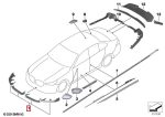 Original BMW G60 M Performance Front Attachment Carbon Lip Spoiler - Image 6
