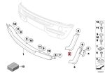 Original MINI R50 Lis Fender Flare Bemper Depan KIRI 51116800134 - Image 3