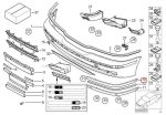 Original BMW E39 LCI Trim Lis Moulding Bemper Depan KANAN - Image 5