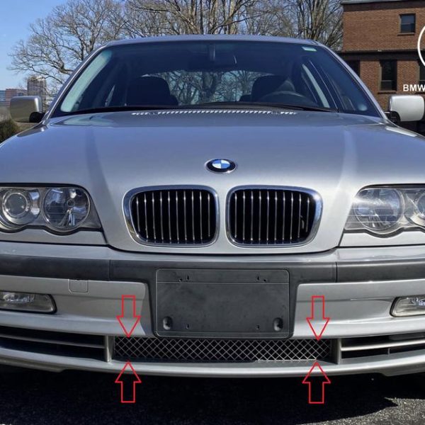 Original BMW E46 330i Titan Gril Tengah Bawah Bemper Depan 51117016509