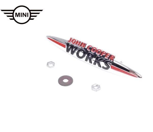 MINI R55 R56 R57 R58 R59 JCW Front Lettering Logo Emblem Grill Depan