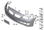 Original BMW F10 Tow Eye Hook Cover Penutup Derek Bemper Depan - Image 4