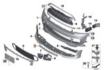 Original MINI R56 R57 LCI R58 JCW GP Lis Spoiler Tengah Bemper Depan - Image 5