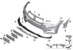 Original BMW F15 X5 License Plate Holder Tatakan Plat Nomor Depan - Image 4