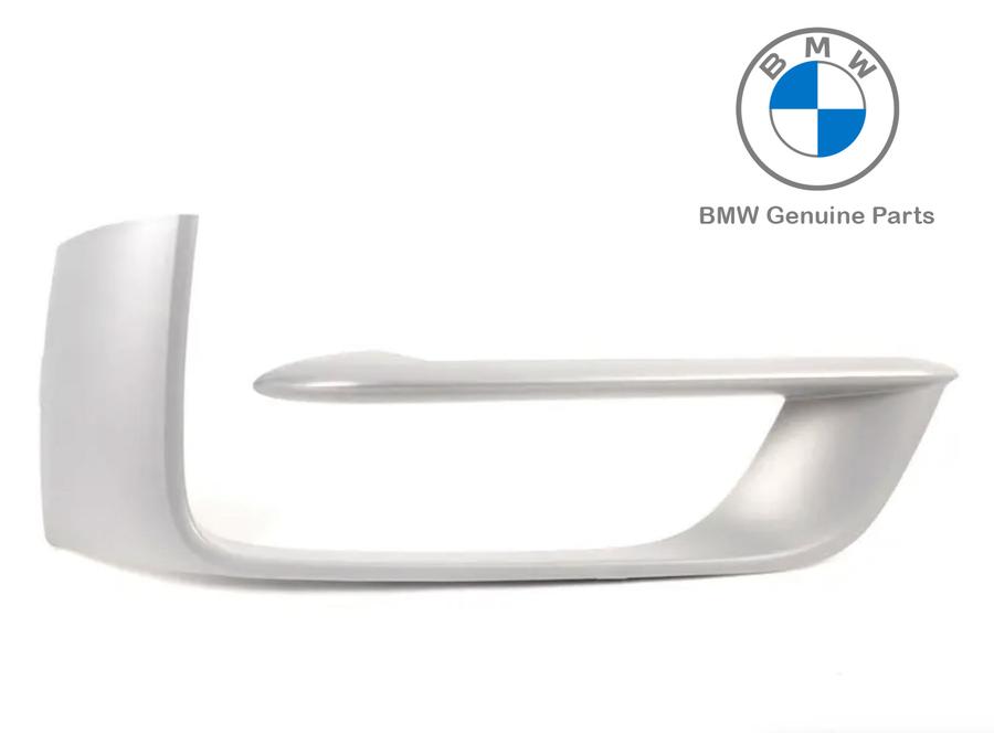 51117308044_A Original BMW F15 X5 Pure Experience Trim Lis Silver Bemper Depan KANAN - Image 1