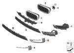 Original BMW F15 X5 Pure Experience Trim Lis Silver Bemper Depan KANAN - Image 5