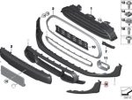 MINI F55 F56 F57 Front Black Band Spoiler Lips Bemper Depan KIRI - Image 5