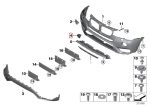 Original BMW F25 X3 LCI Tutup Tow Hook Cover Mata Derek Bemper Depan - Image 5