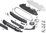 Original MINI F55 F56 F57 JCW Air Inlet Gril Cover Bemper Depan KIRI - Image 5