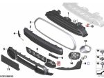 Original MINI F56 F57 JCW Air Inlet Trim Finisher Grill Cover Bemper Depan KIRI - Image 5