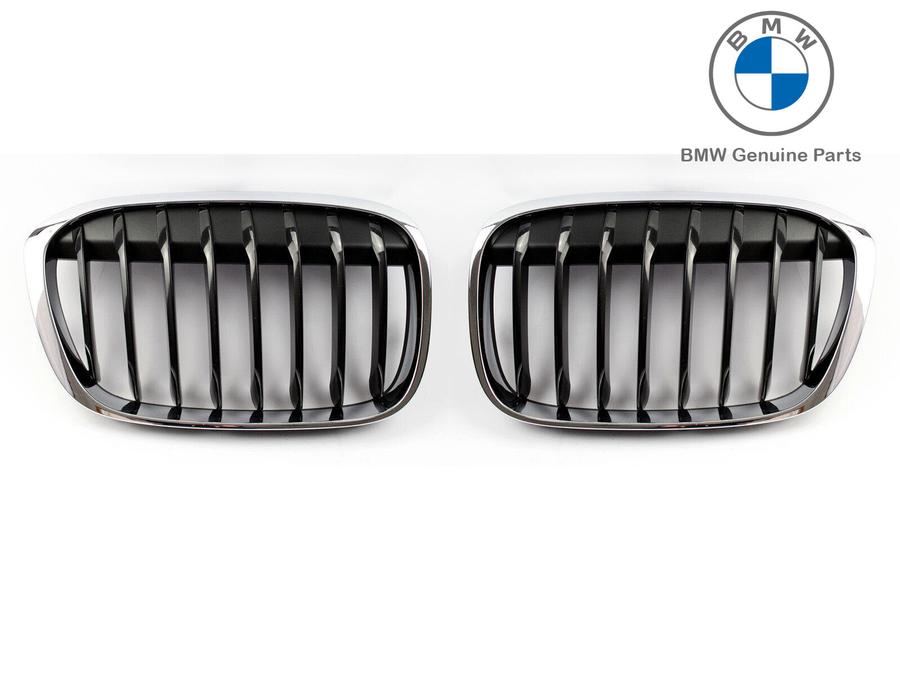 51117383363+51117383364_A Original BMW F48 X1 M Sport Kidney Grill Gril Radiator Depan SET - Image 1