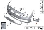 Original BMW F30 LCI Facelift Bracket Fog Light Lampu Kabut KANAN - Image 5