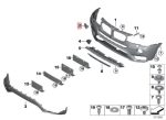 BMW F26 X4 X Line Dummy Cover Headlamp Washer Tutup Lampu Depan SET - Image 5