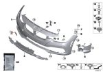 Original BMW F30 LCI Towing Eye Cover Tutup Lubang Bemper Depan - Image 5