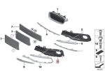 Original BMW F30 320i LCI Sport Line Gril Air Intake Grill Bemper KIRI - Image 5