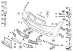 Original BMW E90 LCI Facelift M Edition Bumper Unpainted Bemper depan - Image 5