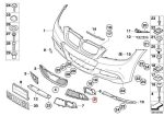 Original BMW E90 LCI M Edition Grill Bemper Lampu Kabut KIRI - Image 5