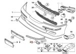 BMW E39 M Sport Cover Frame Fog Light Lampu Kabut KIRI 51117891421 - Image 3
