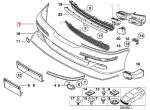 Original BMW E39 M5 M Tech Front Bumper Bemper Depan 51117894378 - Gambar 6