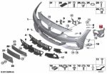 BMW F32 M Sport M Race Bracket Holder Grill Bemper Fog Light Delete - Image 3