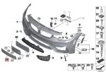 Original BMW F80 M3 F82 F83 M4 Tatakan Plat Nomor Polisi Depan